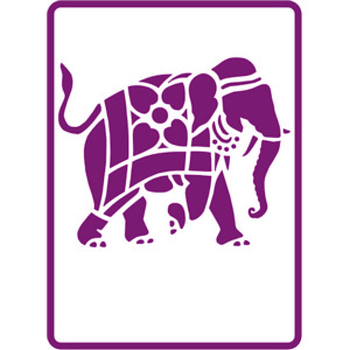 180mm x 250mm Standard Stencil - Indian Elephant - £3.84 - Ray ...