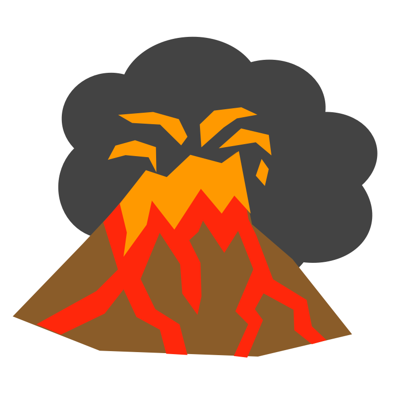 Clipart - Volcano