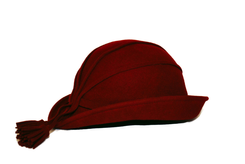 1930's Style Bowler Hat in Maroon – Hat Covet