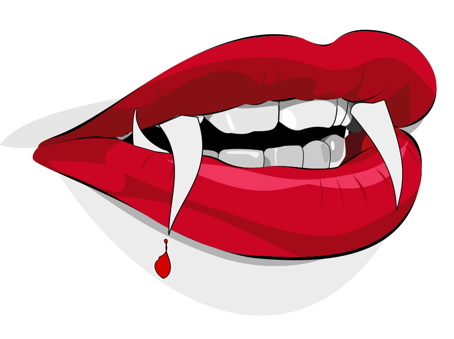 Cartoon Vampire Teeth Clipart, vector clip art online, royalty ...