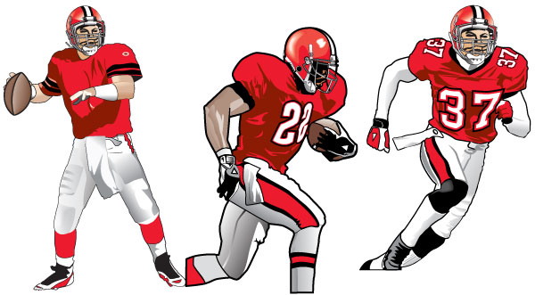Drawings Of Football Players - ClipArt Best