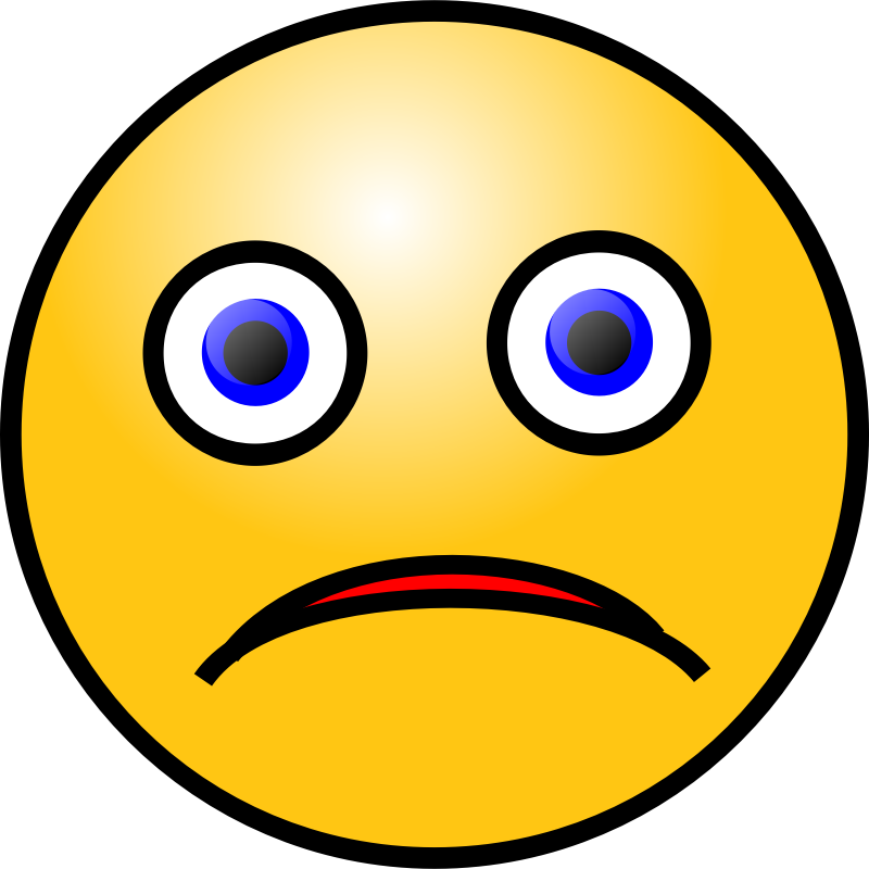 Clipart - Emoticons: Sad face