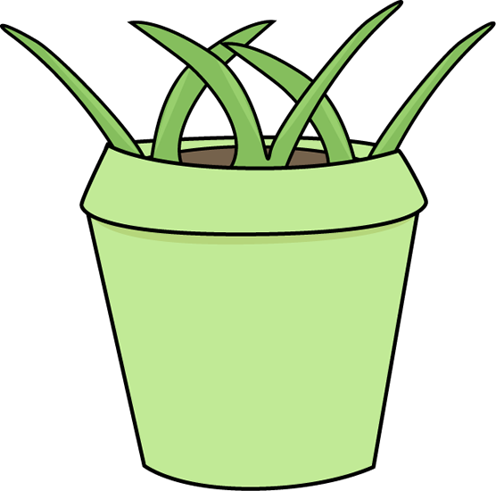 Flower Pot with Weeds Clip Art - Flower Pot with Weeds Image