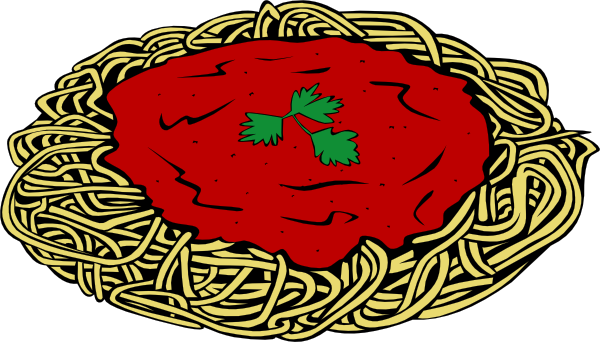 Spaghetti And Sauce clip art - vector clip art online, royalty ...