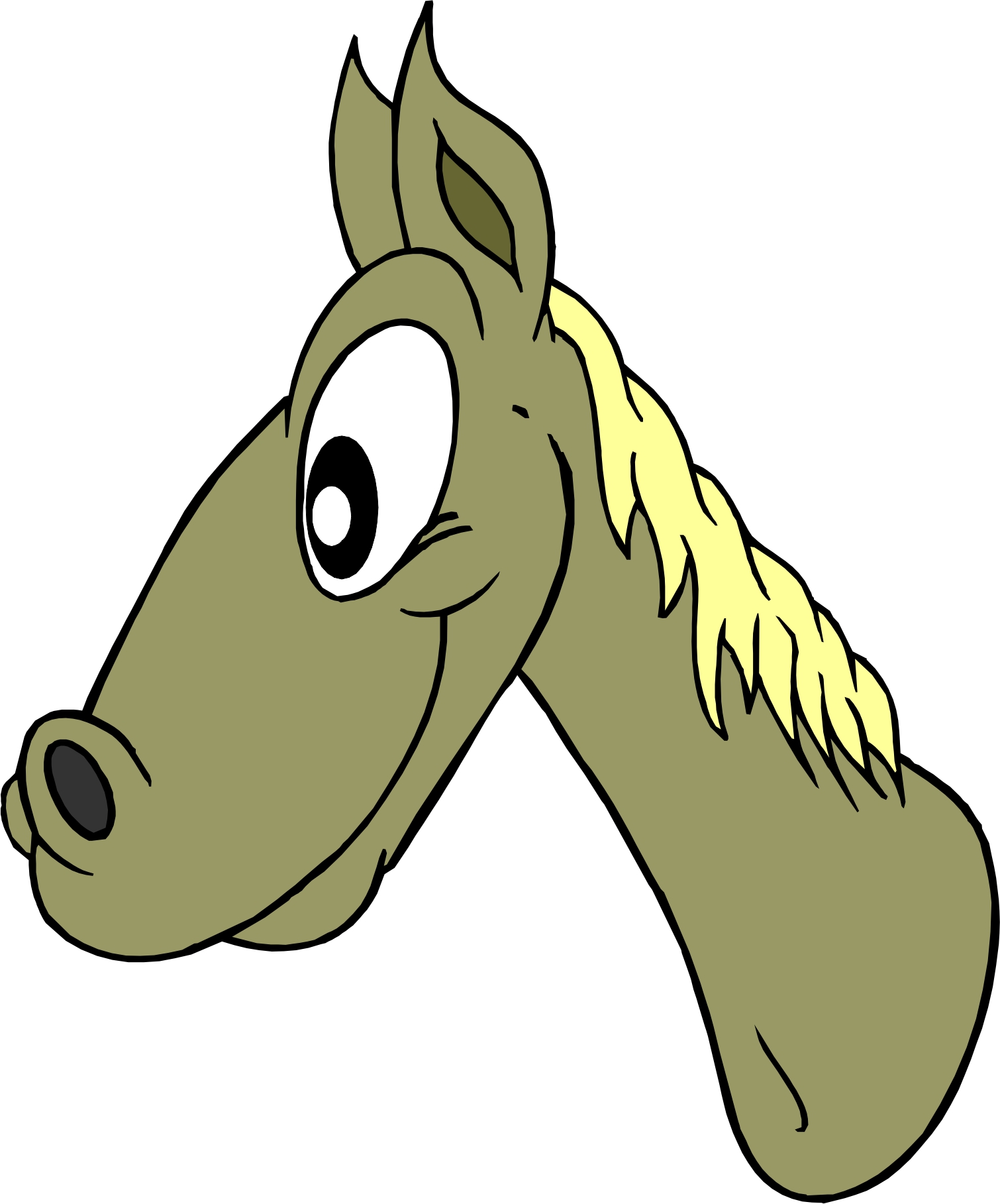 clipart horse head - photo #18