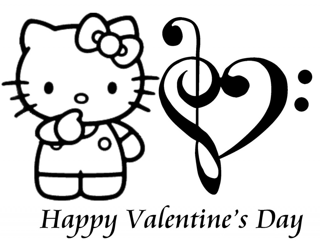 Valentines Day Clip Art Black And White - Cute Love and Funny ...