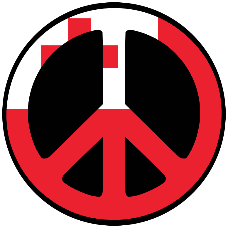 Tonga Peace Symbol Flag 4 Peace Flags Peace Symbol Sign CND Logo ...