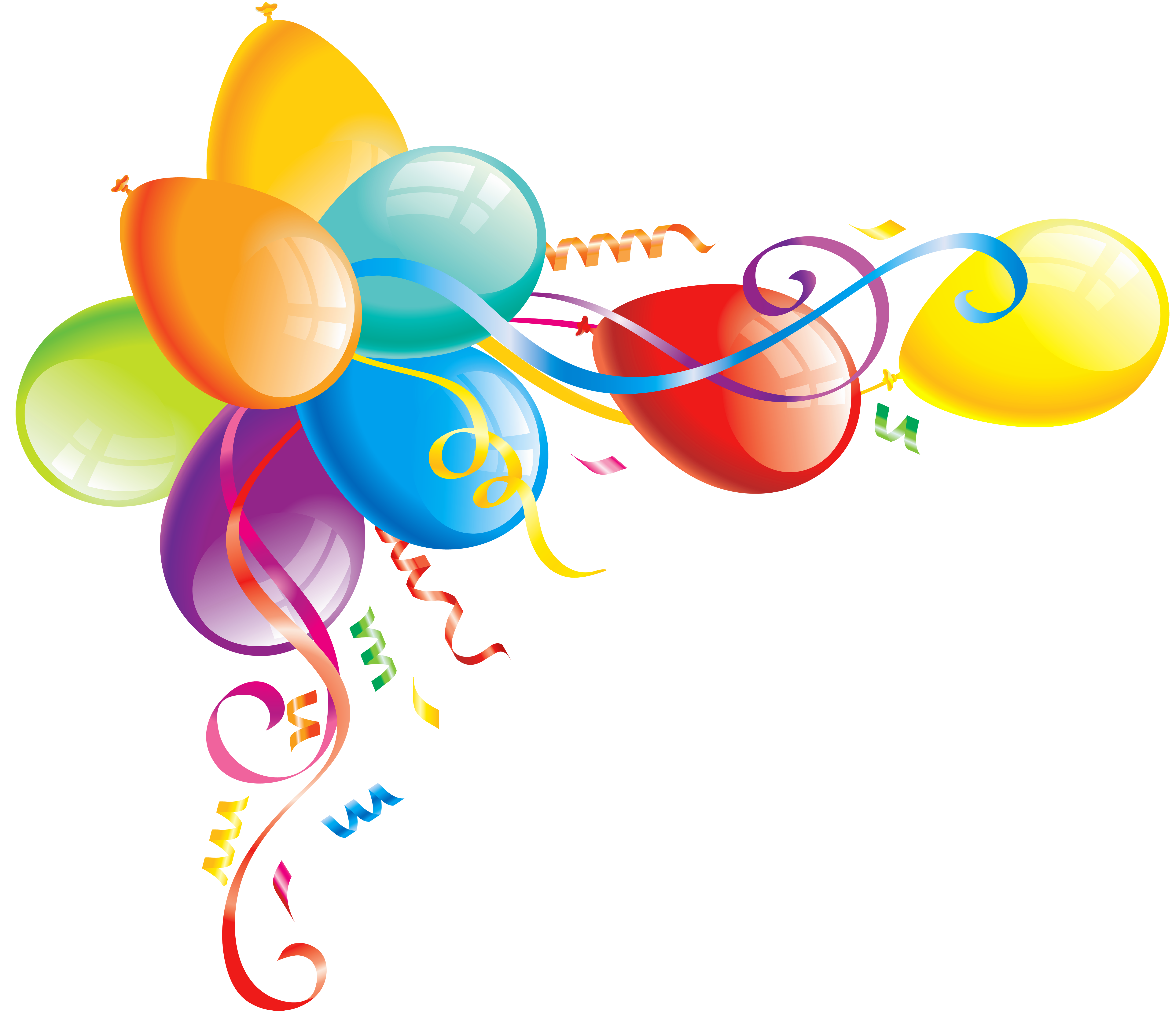 Free Clipart Large Size Birthday Balloons 80