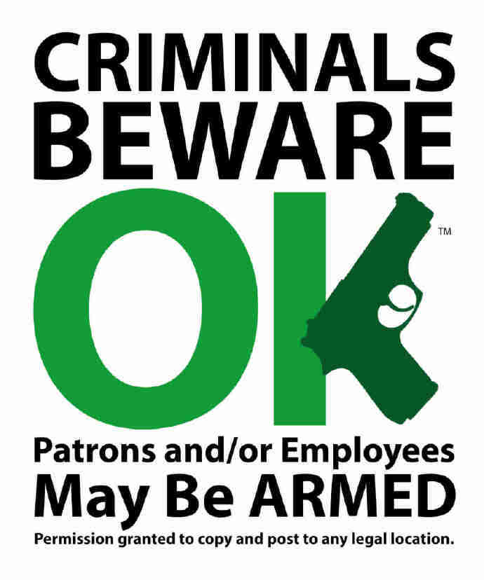 Criminals Beware (My Kind of Sign)