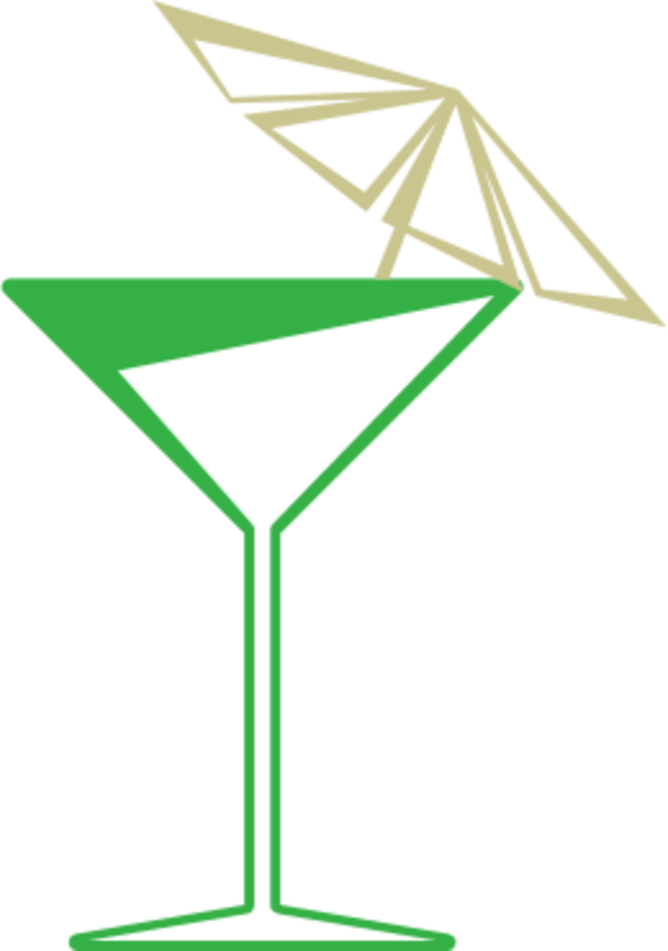 martini glass - vector Clip Art