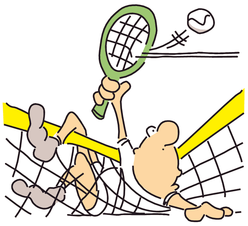 Tennis Funny Cartoon | lol-rofl.com