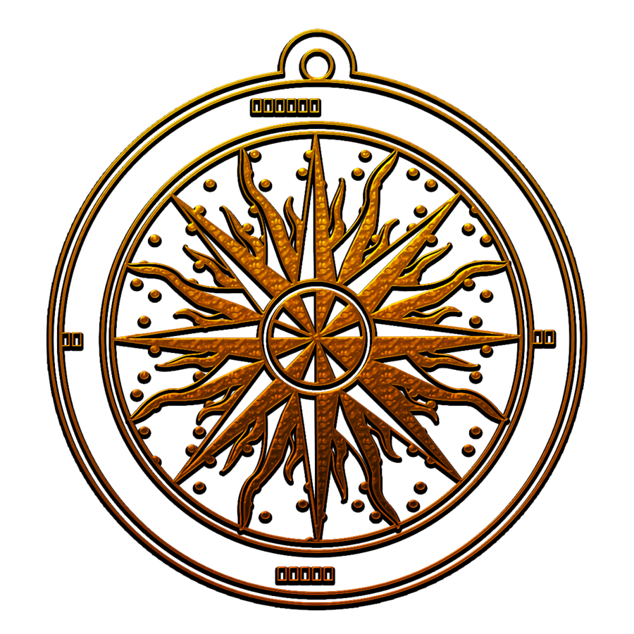 Bronzed Compass Rose by prettywitchery on deviantART