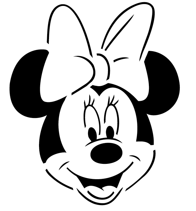 Minnie Mouse Head Template Printable - NextInvitation Templates