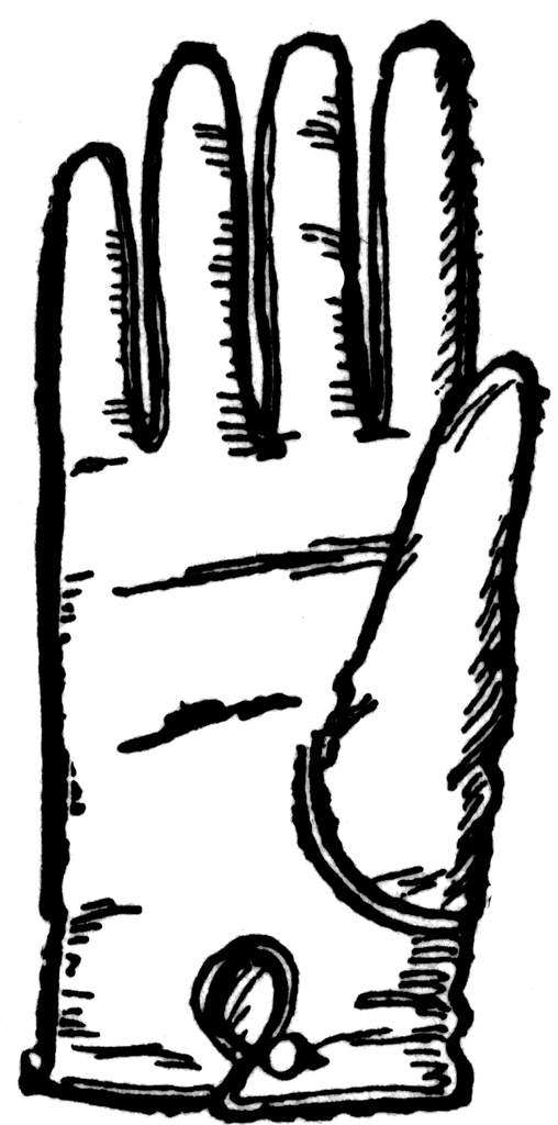 Middle 19th Century Glove | ClipArt ETC