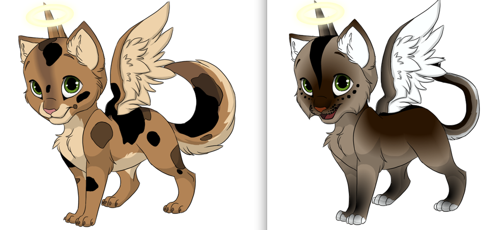 Angel kittens adoptables pack prt.1 by ShinyForests on deviantART