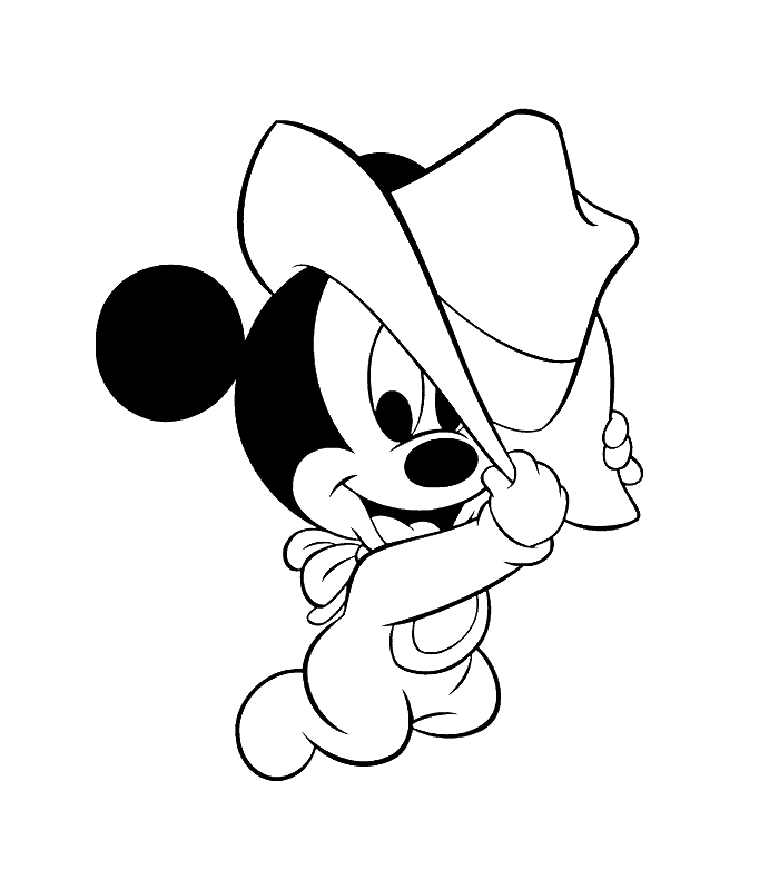 Disney Coloring Pages Baby Mickey Mouse | Free Printable Coloring ...