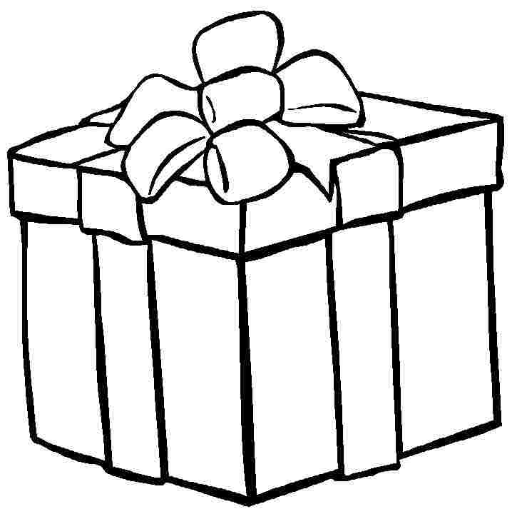 gift clipart black and white free - photo #44