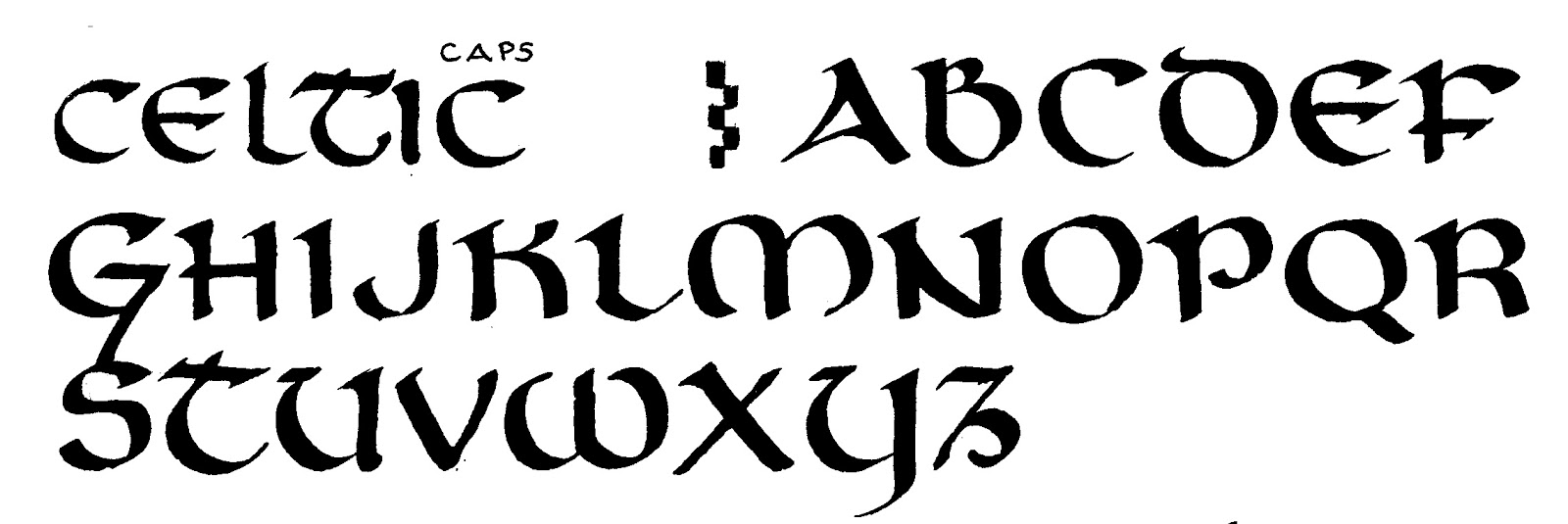 Celtic Calligraphy Alphabet | lol-