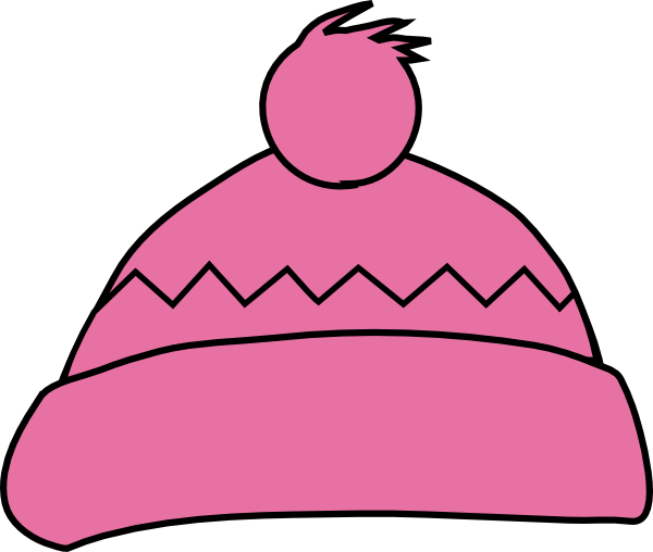 Pink Winter Hat clip art - vector clip art online, royalty free ...