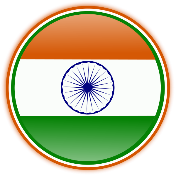 Indian Flag #2 medium 600pixel clipart, vector clip art - ClipartsFree