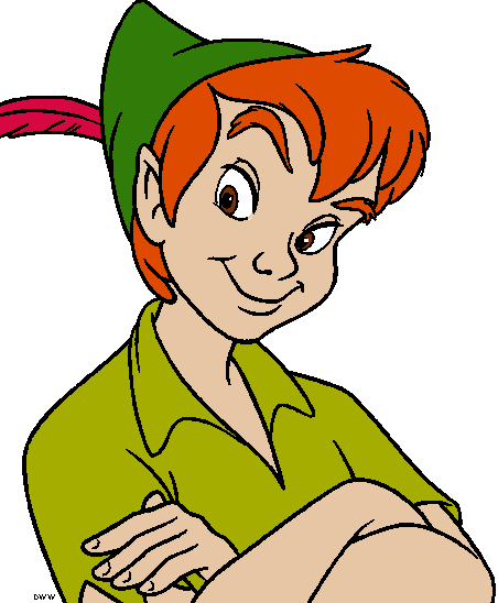 Peter Pan and Tinkerbell Clipart - Disney Clipart Galore