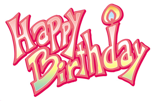 happy birthday font | Maria Lombardic