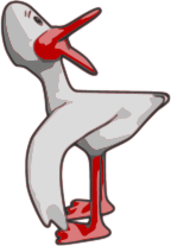 duck comic funny - vector Clip Art