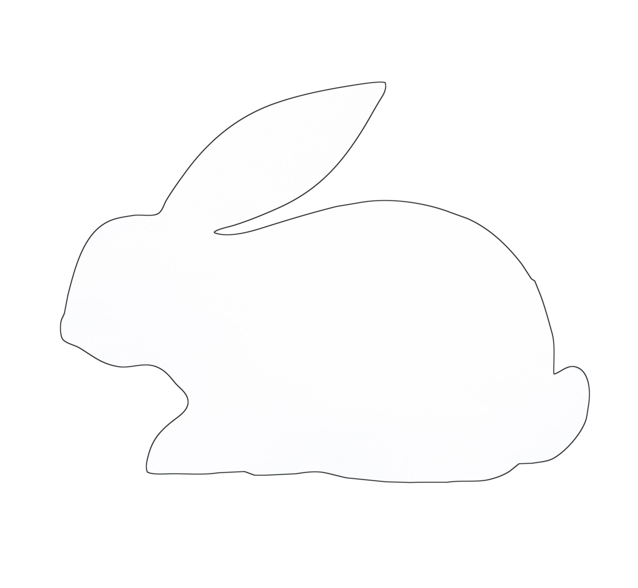 Rabbit Outline Free Printable