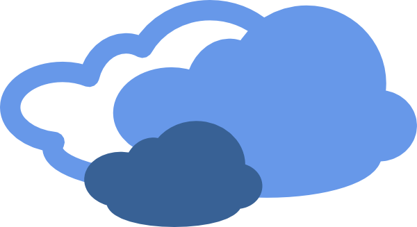 Heavy Clouds Weather Symbol clip art Free Vector / 4Vector