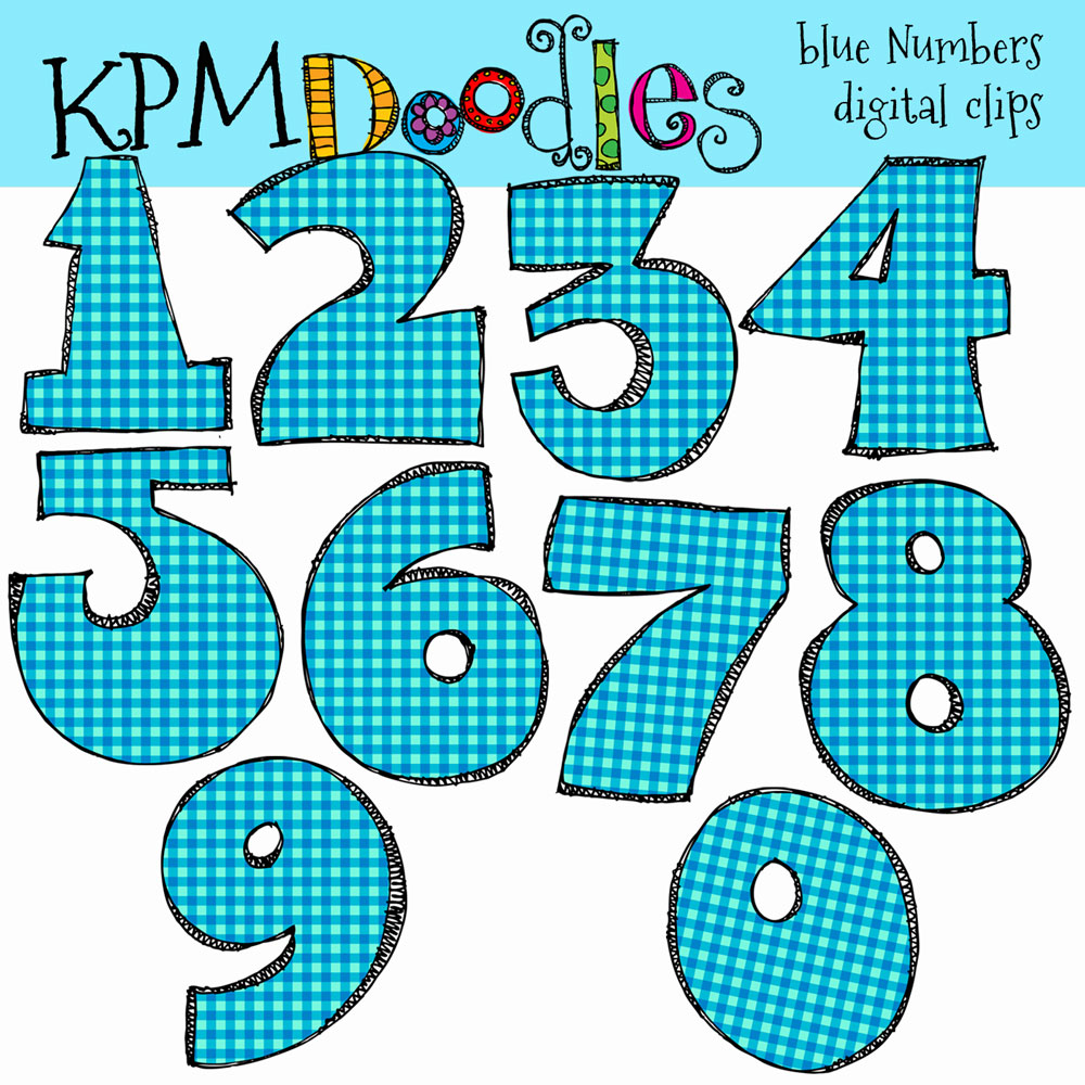 KPM Doodles: Number Clip Art