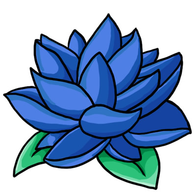 Blue Flower Clip Art - Wallpaper HD