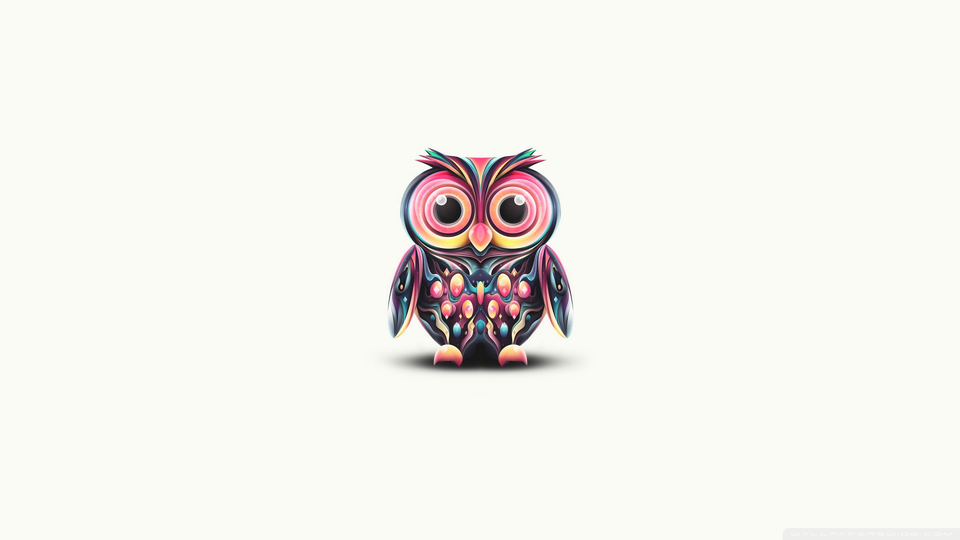 Cute Owl Illustration HD desktop wallpaper : High Definition ...