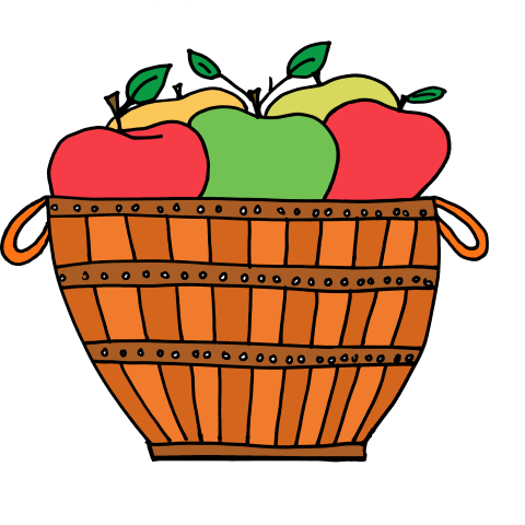 Cute Apple Basket Clipart | Clipart Panda - Free Clipart Images