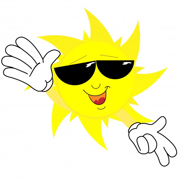 Happy sun face in sunglasses | Clipart Panda - Free Clipart Images