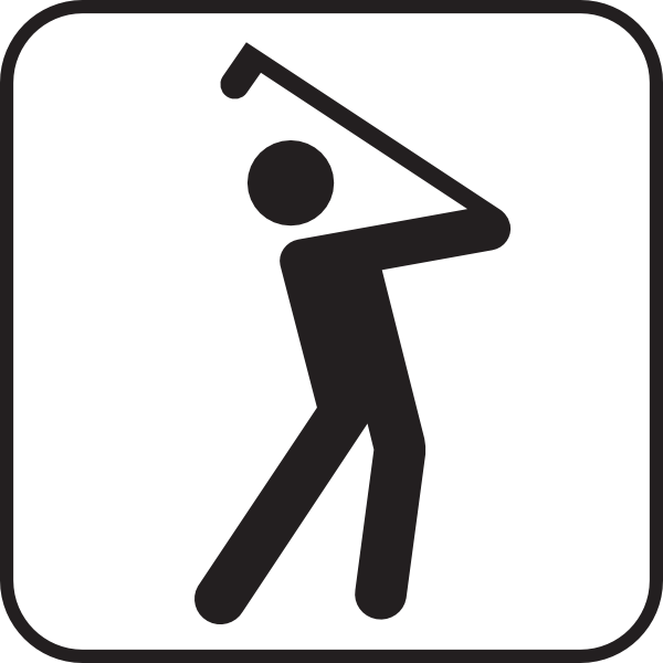 Crossed Golf Clubs With Golf Ball | Clipart Panda - Free Clipart ...