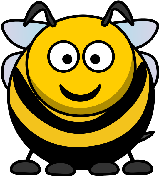 Cartoon Bee SVG Vector file, vector clip art svg file - ClipartsFree