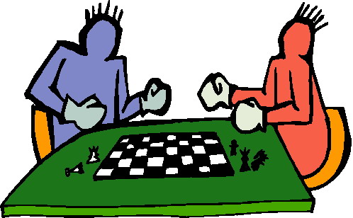 Clip Art - Clip art playing chess 872406