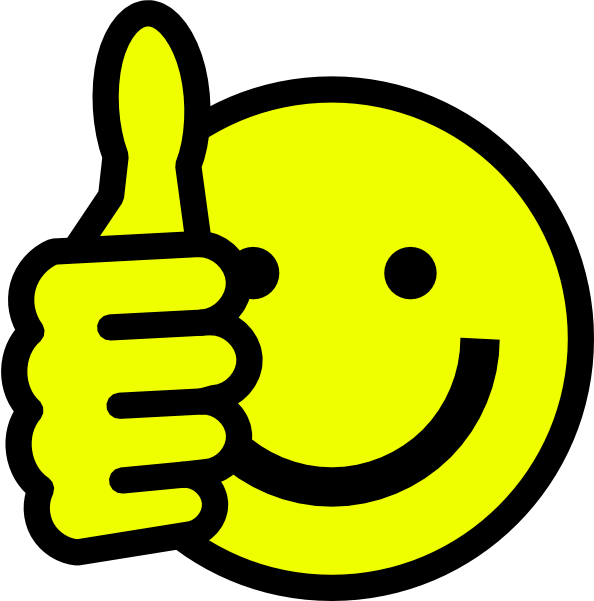 clip art smiley face thumbs up