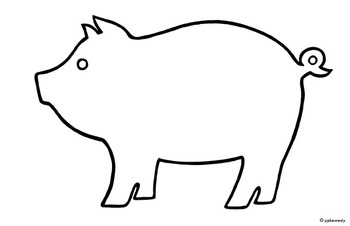 Outline Of A Pig Clipartsco