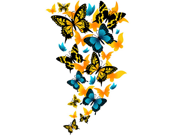 Butterflies Flowers Clip Art | Clipart Panda - Free Clipart Images