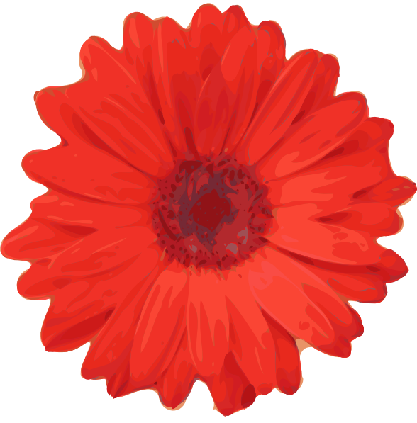 Red Flower Pedals clip art Free Vector / 4Vector