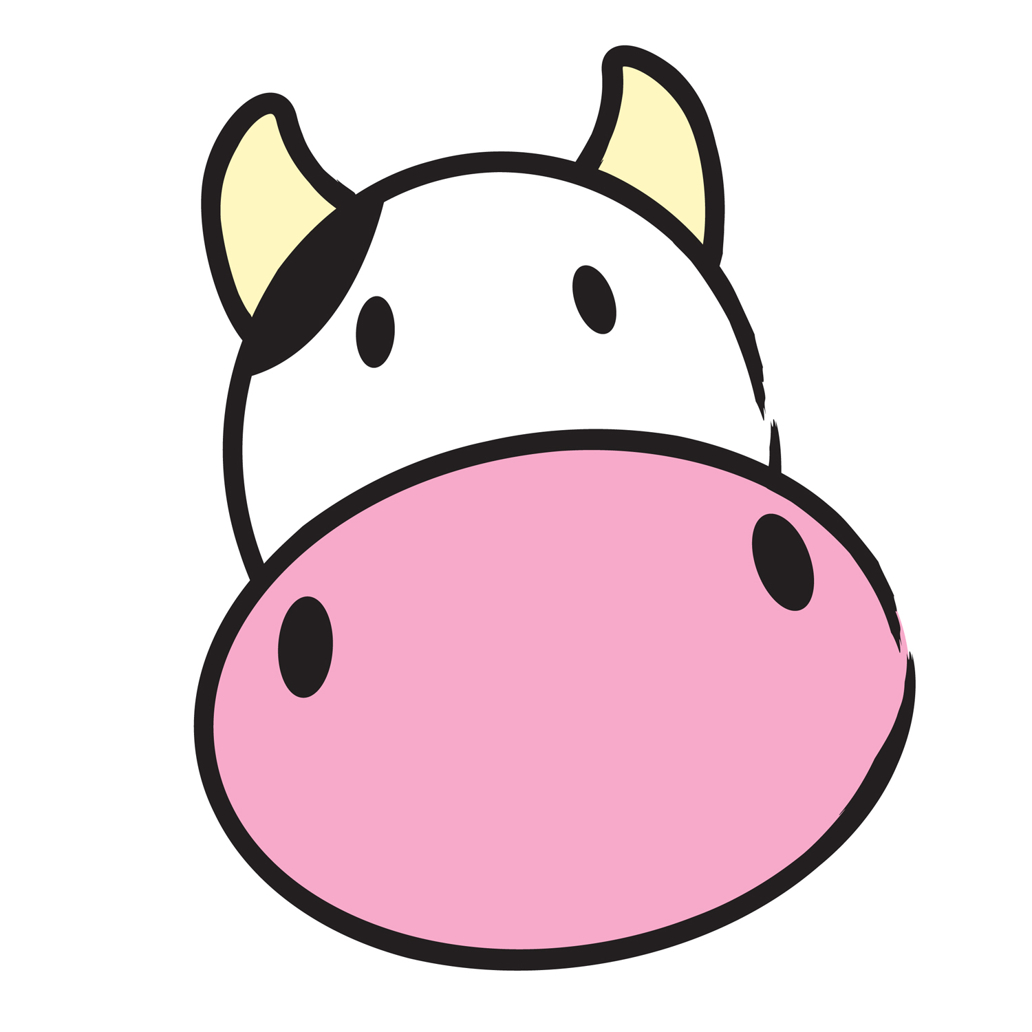 cow clipart simple - photo #1