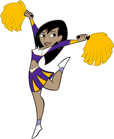 free animated clipart cheerleader - photo #6