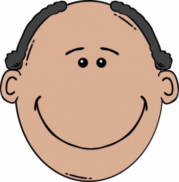 Bald Man Face Clipart Vector Vector | Free Download