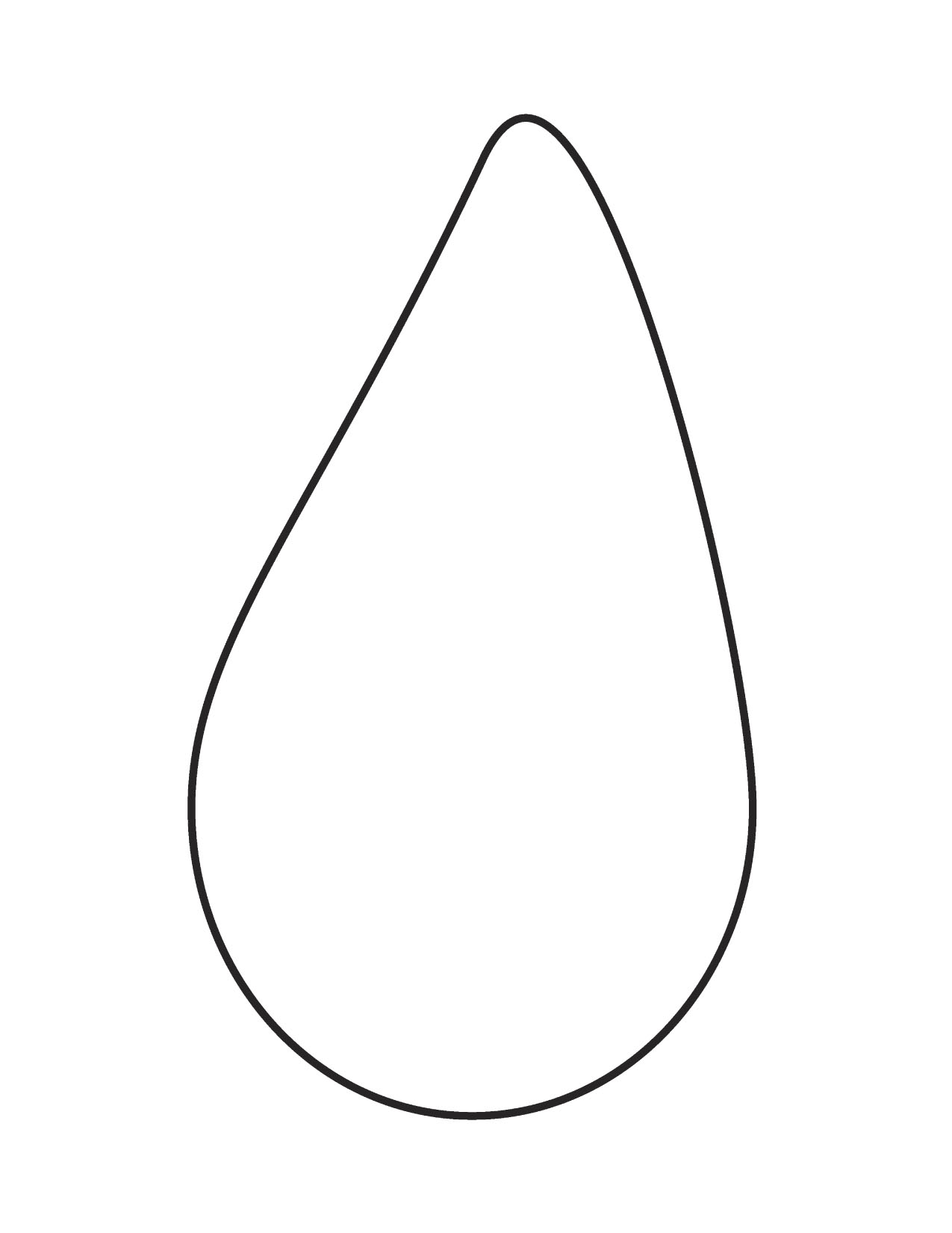 Raindrop Template Printable - ClipArt Best