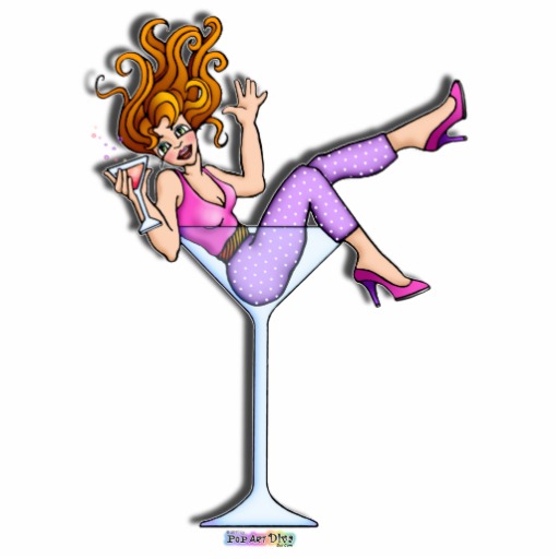 clipart girl in martini glass - photo #10