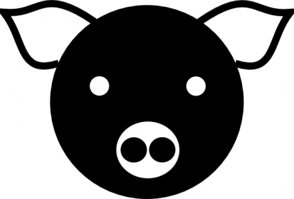 A Simple Pig clip art - Download free Animal vectors
