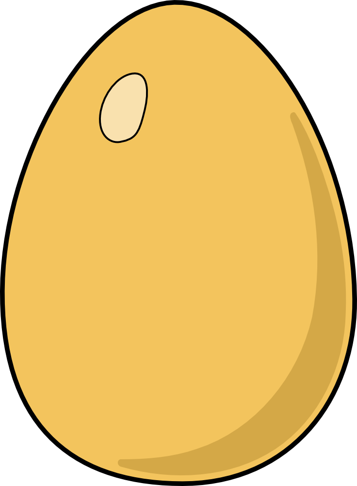 OnlineLabels Clip Art - Brown Egg