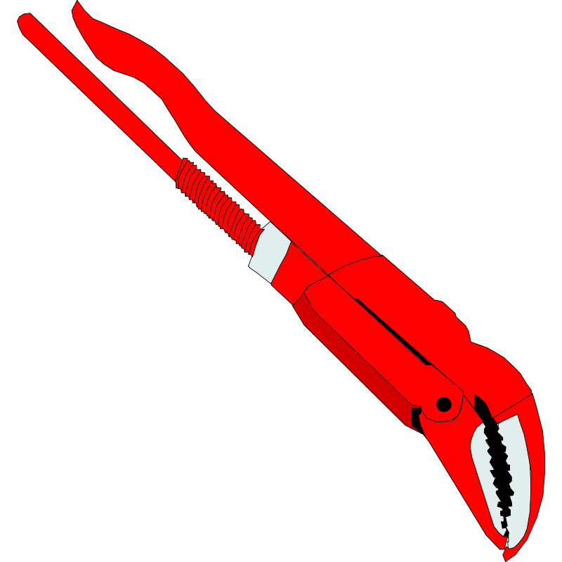 Clipart - Pipe wrench
