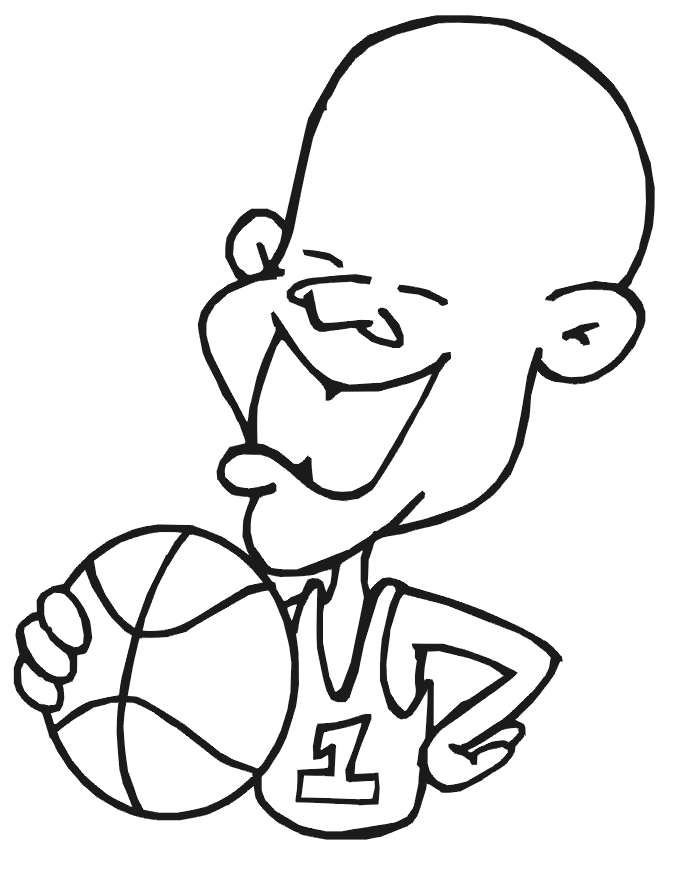 Basketball Coloring Picture | Basketball Player 11